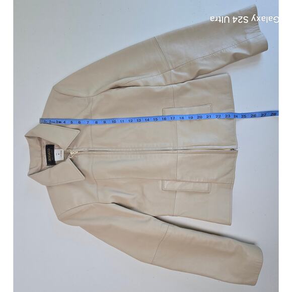 Vintage BOGATO Tan Leather Jacket Made in Canada Women's 6 - Picture 4 of 7